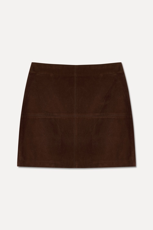  SÜET DOKULU MİNİ ETEK