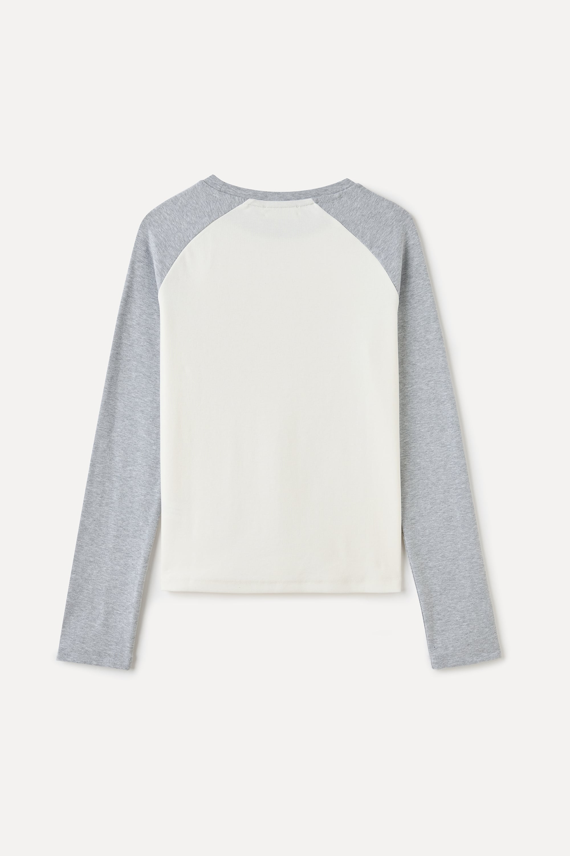 FITTED BİSİKLET YAKA UZUN KOLLU T-SHIRT