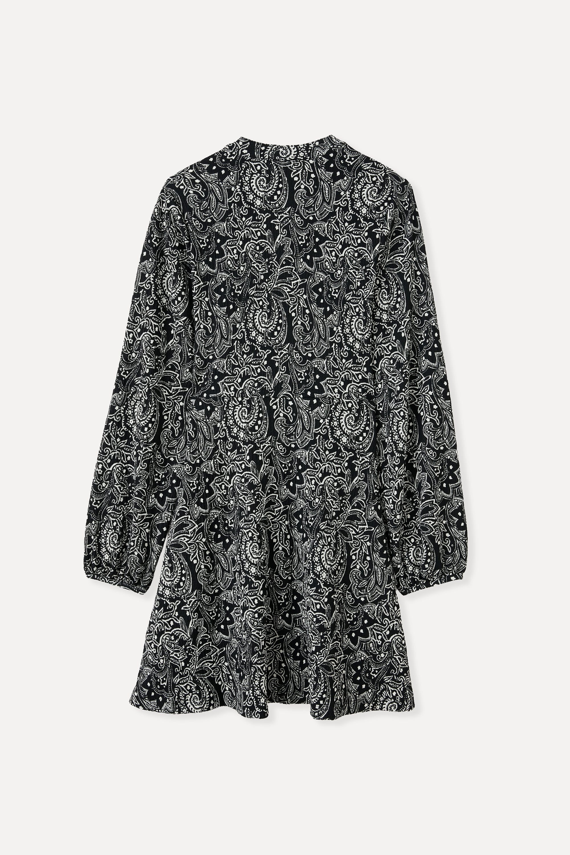 A FORM BASKILI MİNİ ELBİSE