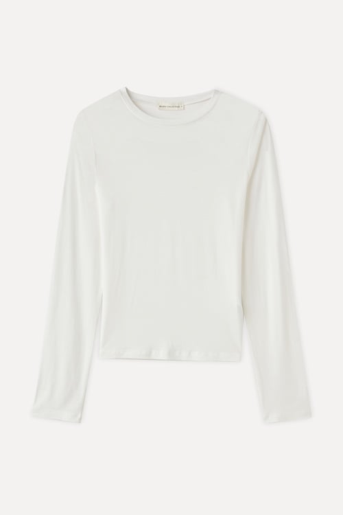  MODAL KARIŞIMLI BİSİKLET YAKA UZUN KOLLU T-SHIRT