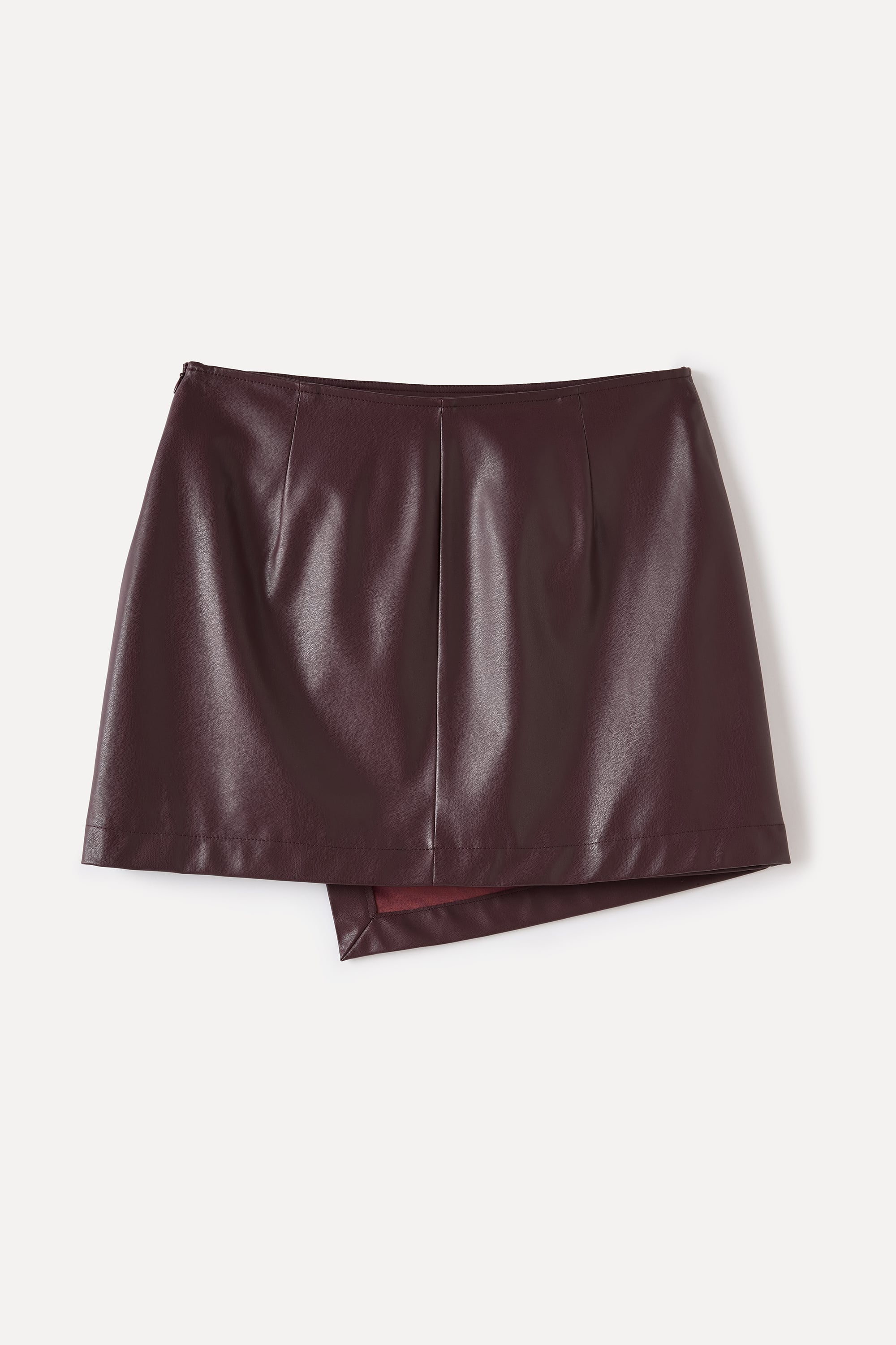 DERİ GÖRÜNÜMLÜ ANVELOP MİNİ ETEK