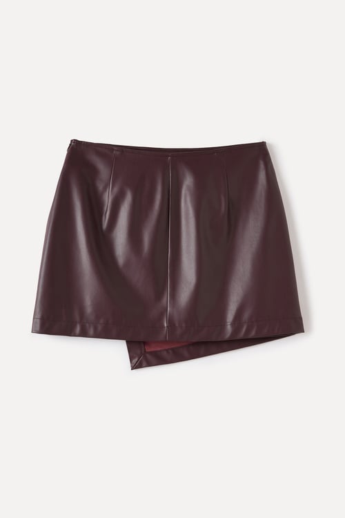  DERİ GÖRÜNÜMLÜ ANVELOP MİNİ ETEK