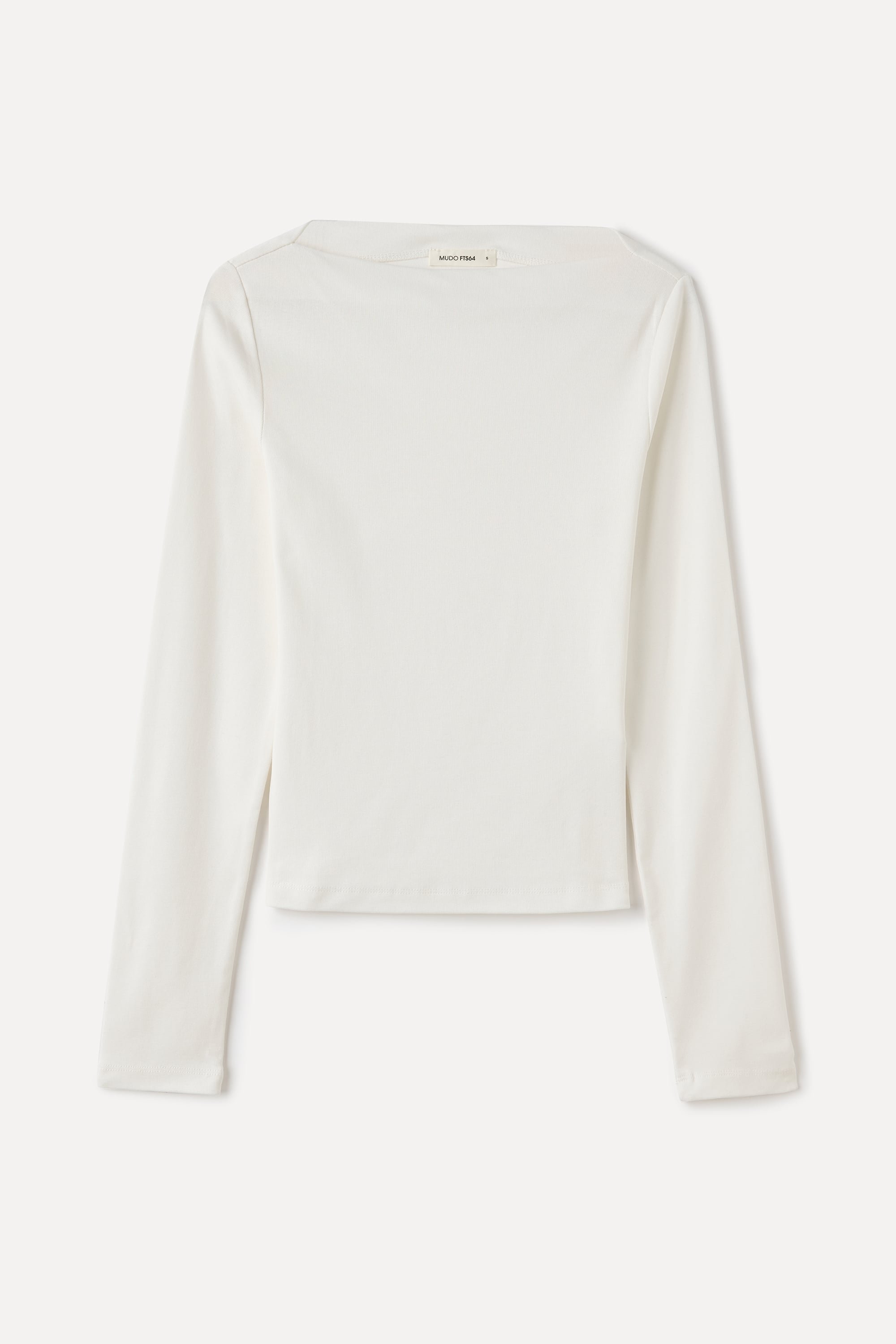 KAYIK YAKA UZUN KOLLU FITTED BLUZ