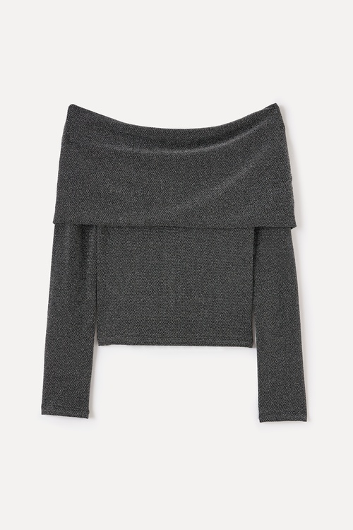  KAYIK YAKA FITTED UZUN KOLLU BLUZ