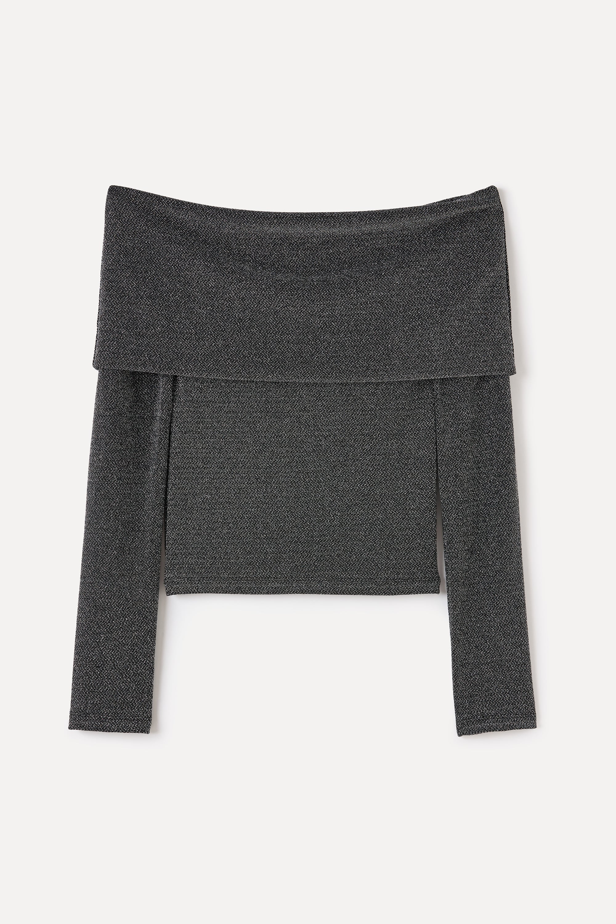 KAYIK YAKA FITTED UZUN KOLLU BLUZ