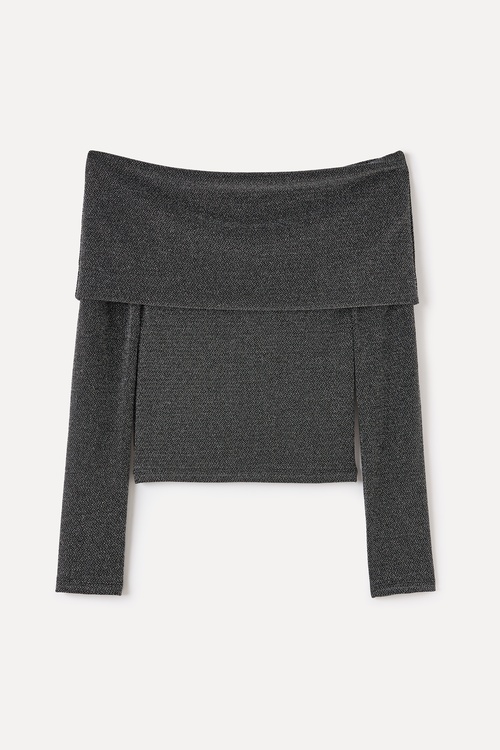  KAYIK YAKA FITTED UZUN KOLLU BLUZ