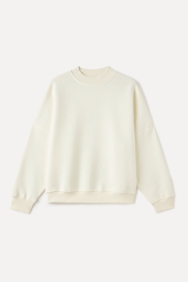 BİSİKLET YAKA OVERSIZE SWEATSHIRT