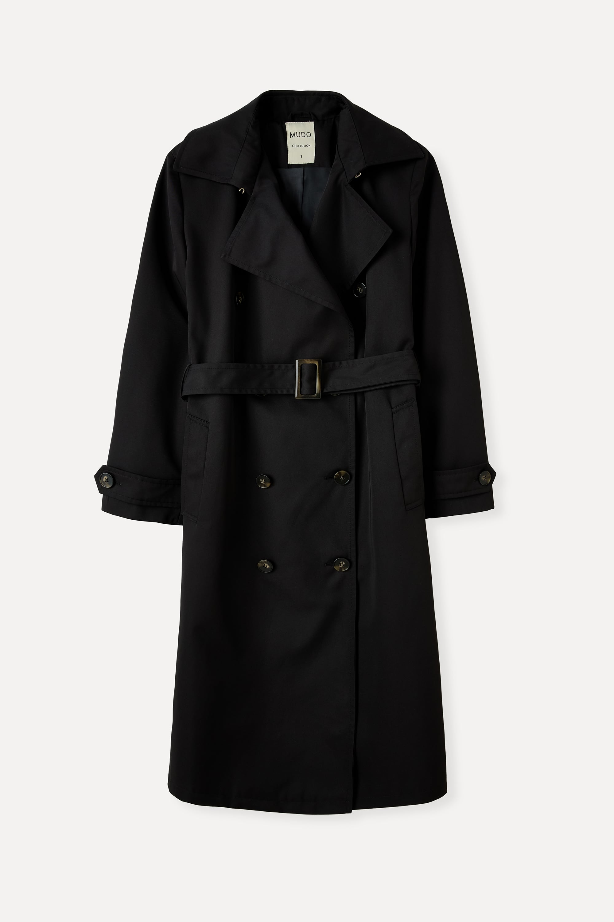 LOOSE FIT KEMERLİ UZUN TRENÇKOT