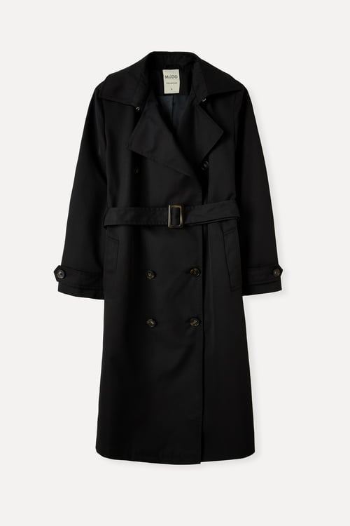 LOOSE FIT KEMERLİ UZUN TRENÇKOT