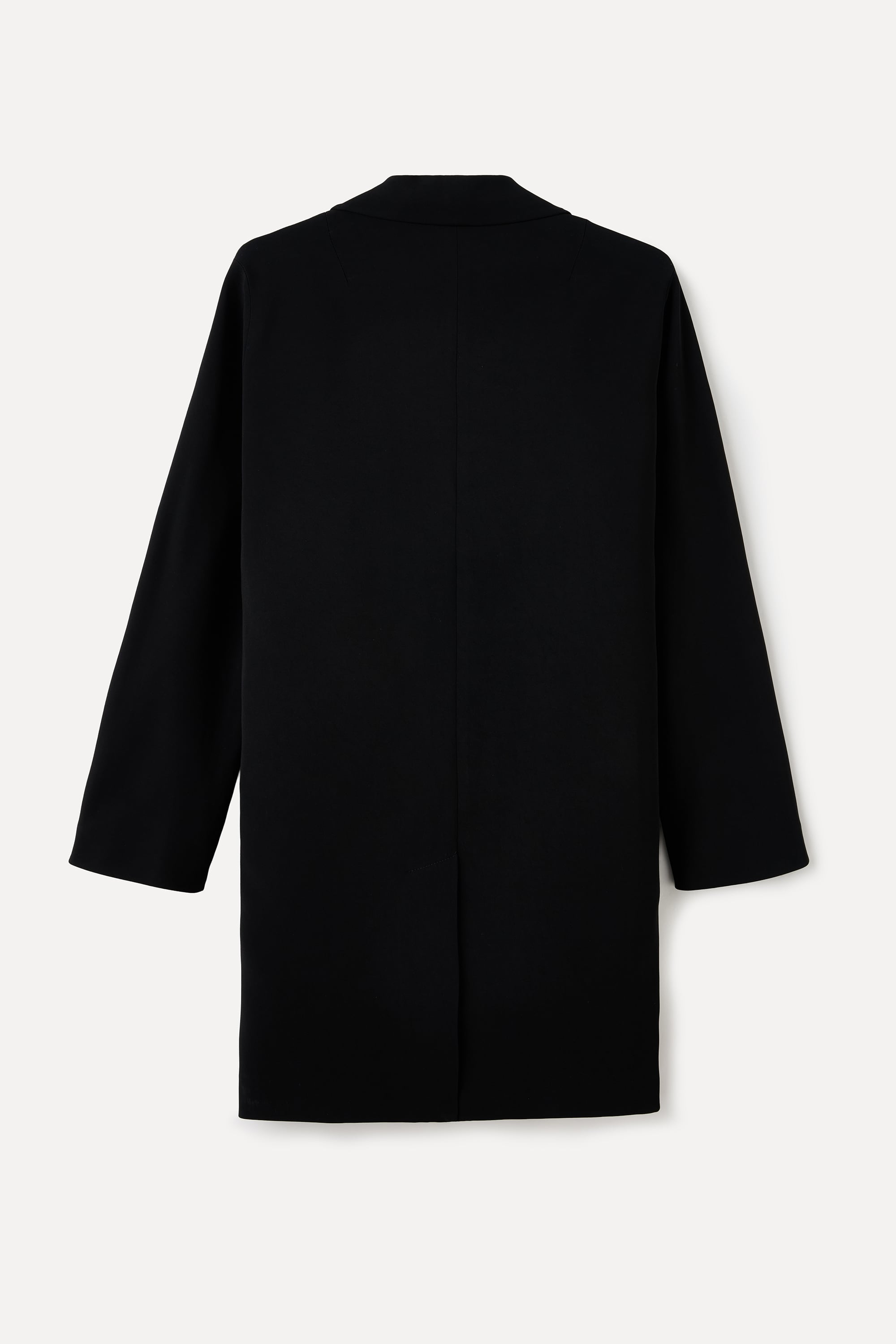 OVERSIZE TEK DÜĞMELİ KISA KABAN