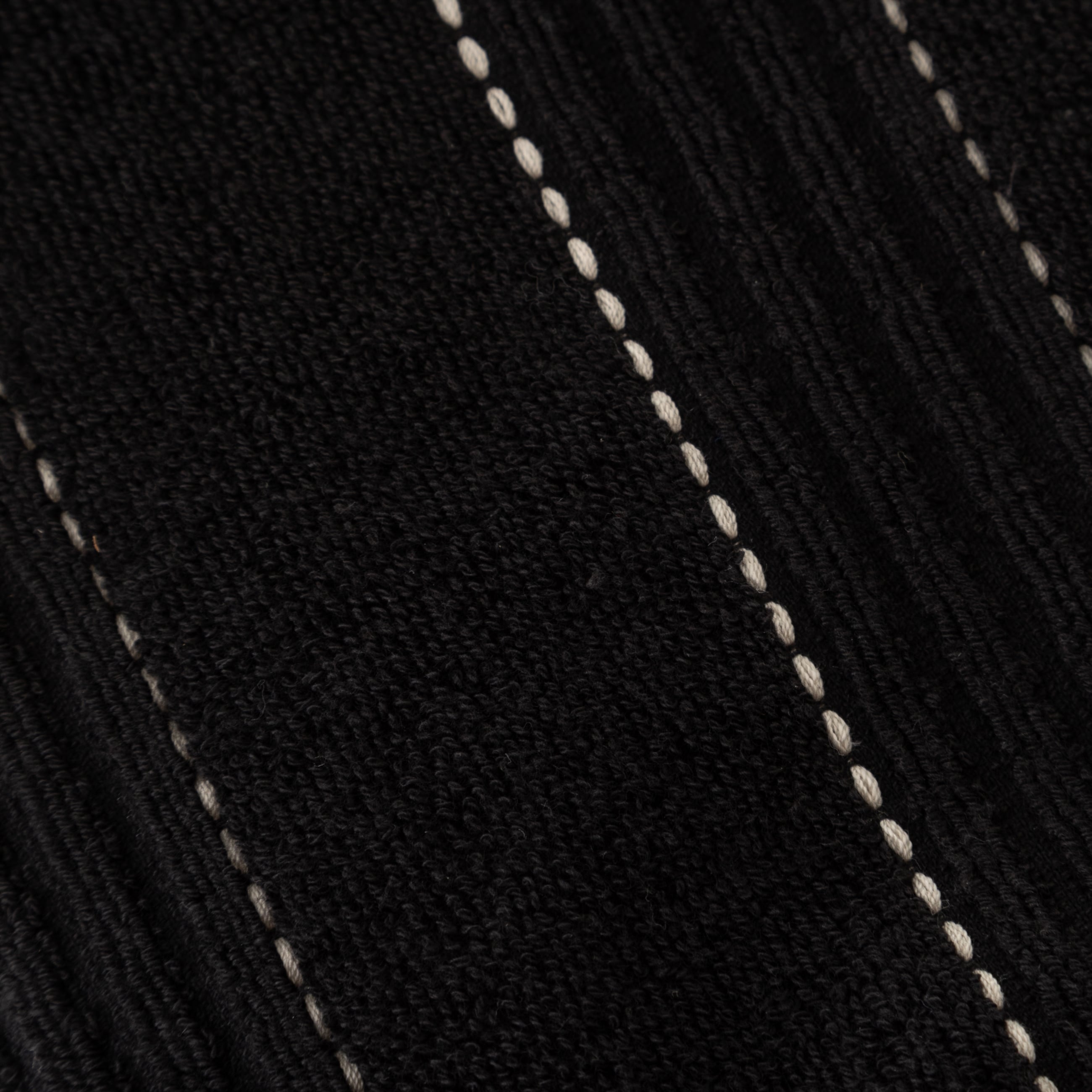 LINDA SİYAH PÜSKÜLLÜ EL HAVLUSU 30X50