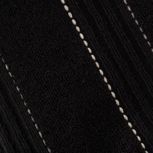 LINDA SİYAH PÜSKÜLLÜ EL HAVLUSU 30X50