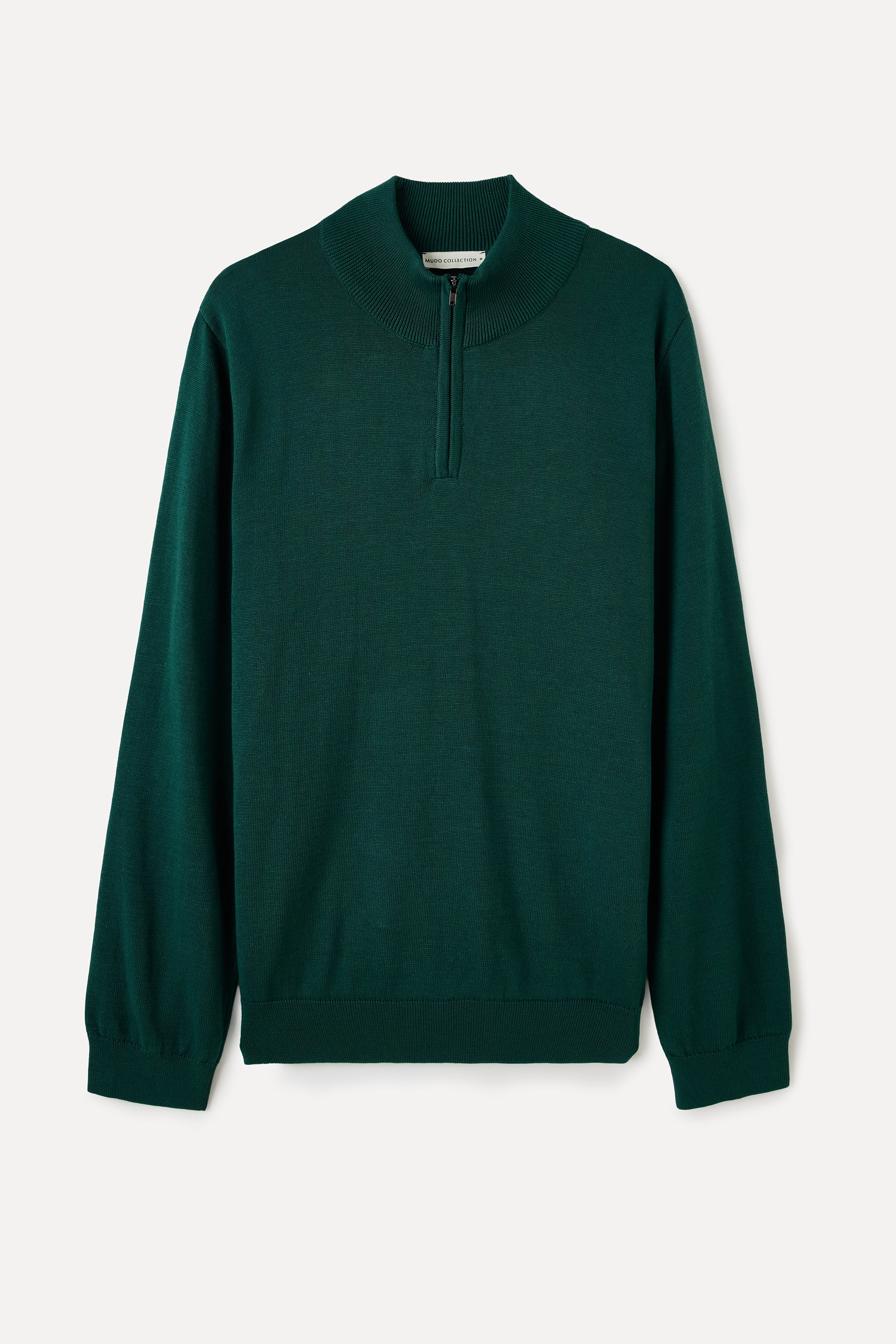 FERMUARLI DİK YAKA TRİKO KAZAK