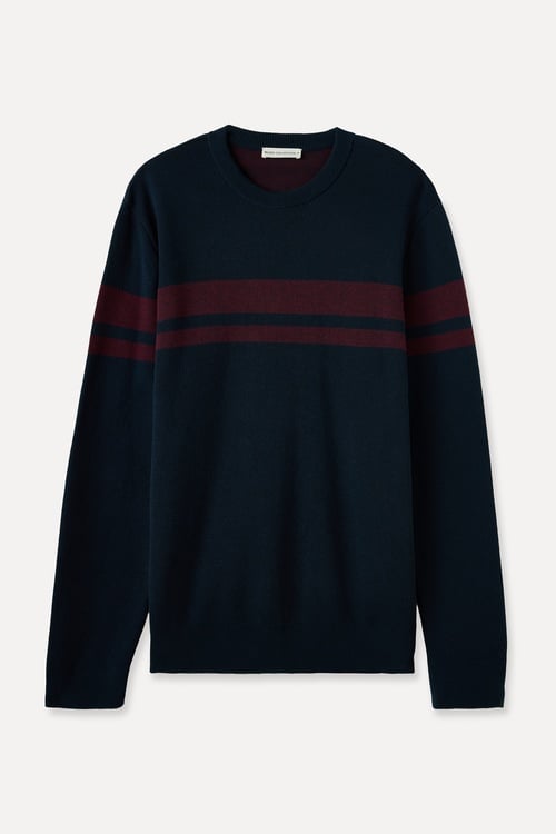  RENK BLOKLU BİSİKLET YAKA KAZAK