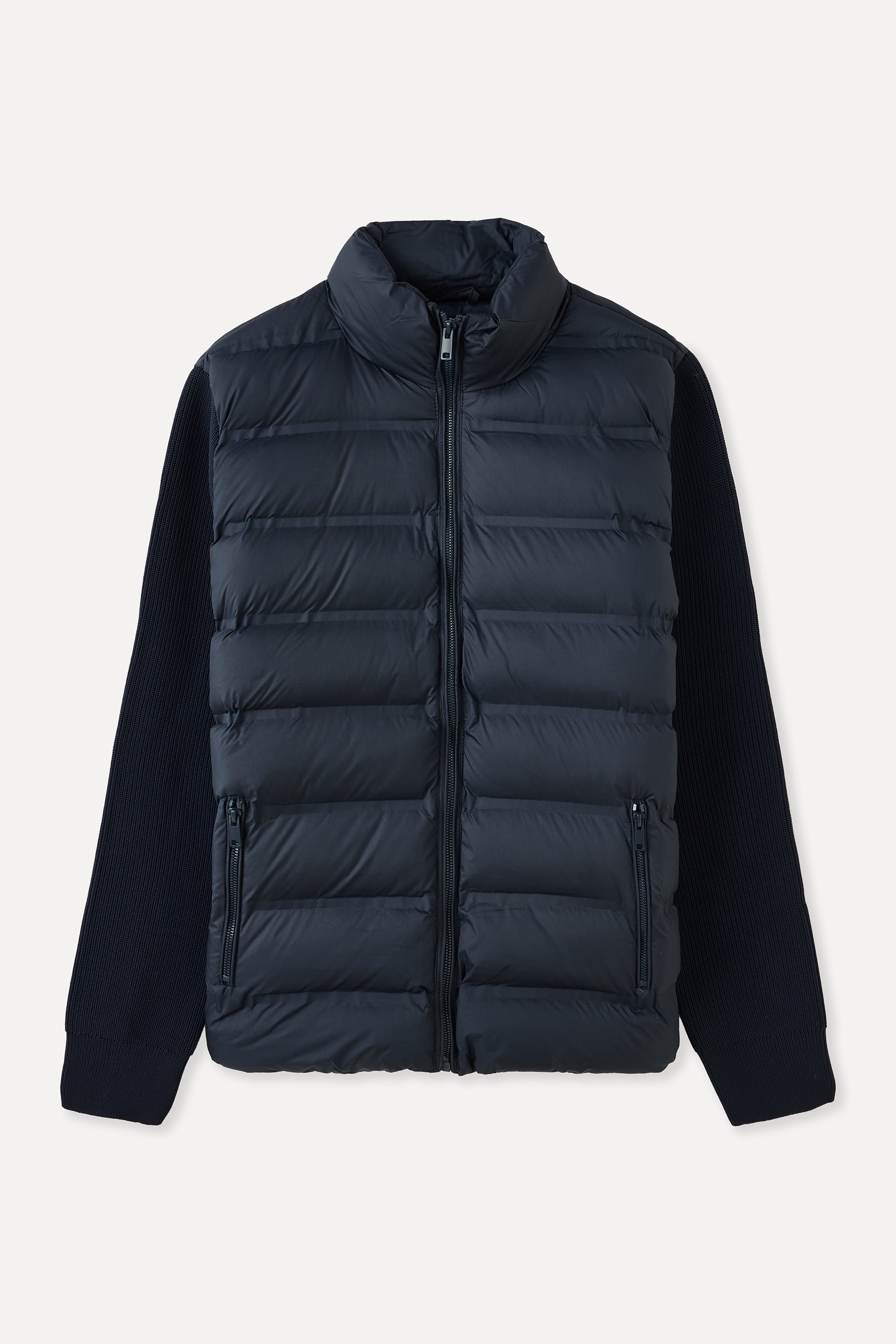 DİK YAKA KOL DETAYLI ŞİŞME MONT