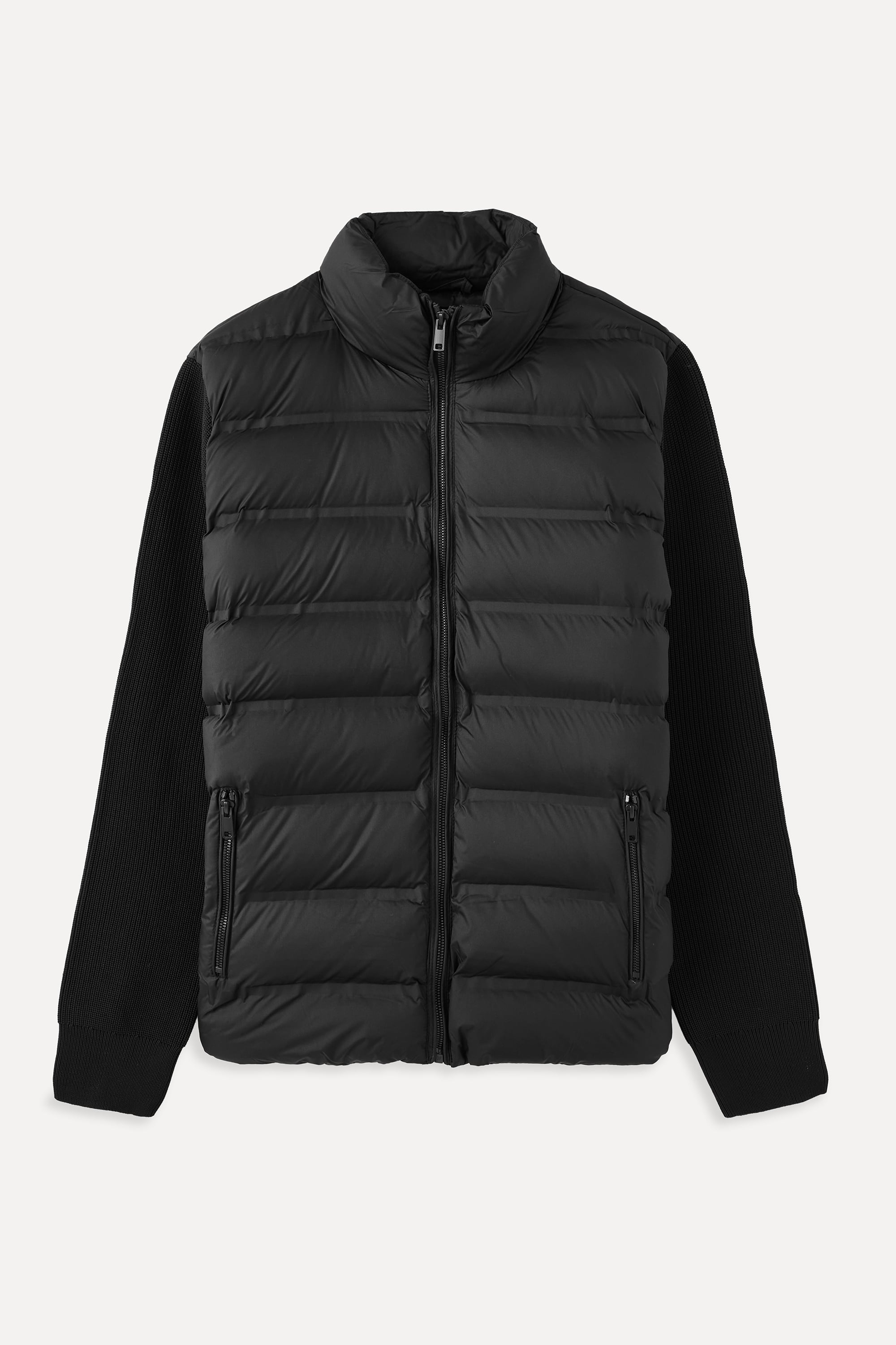 DİK YAKA KOL DETAYLI ŞİŞME MONT