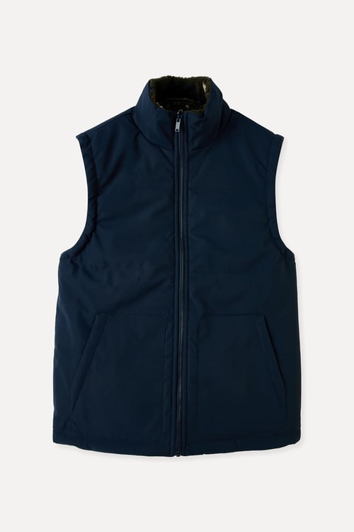  DİK YAKA JAKARLI ÇİFT TARAFLI ŞİŞME YELEK