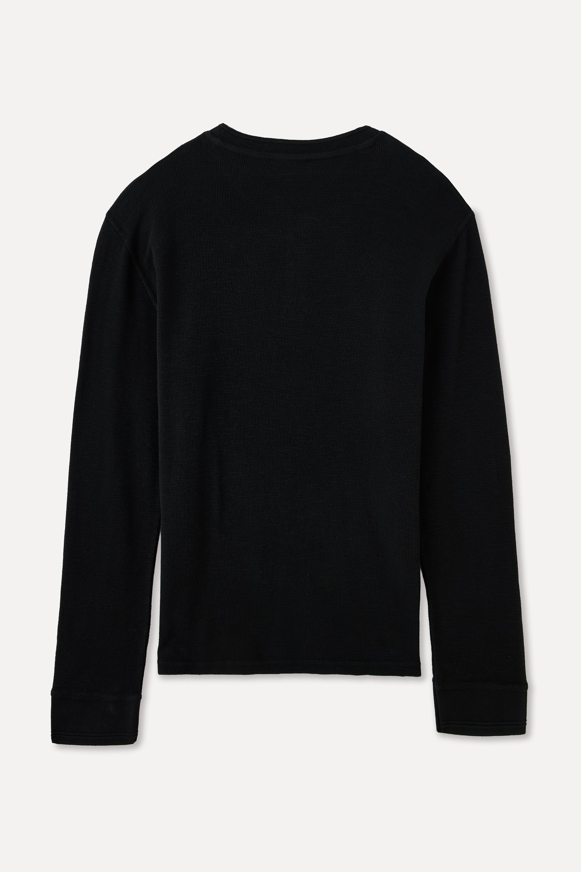 DÜĞMELİ HENLEY YAKA UZUN KOLLU T-SHIRT