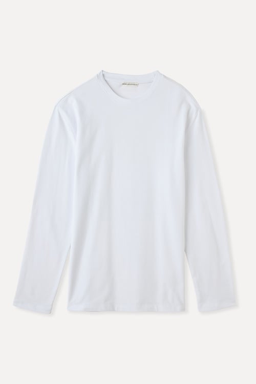 COMFORT FIT BİSİKLET YAKA UZUN KOLLU T-SHIRT