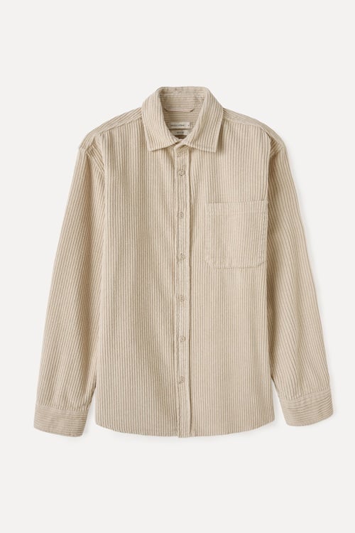  REGULAR FIT UZUN KOLLU KADİFE GÖMLEK