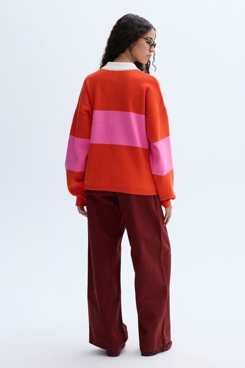 NAKIŞLI WIDE LEG PANTOLON