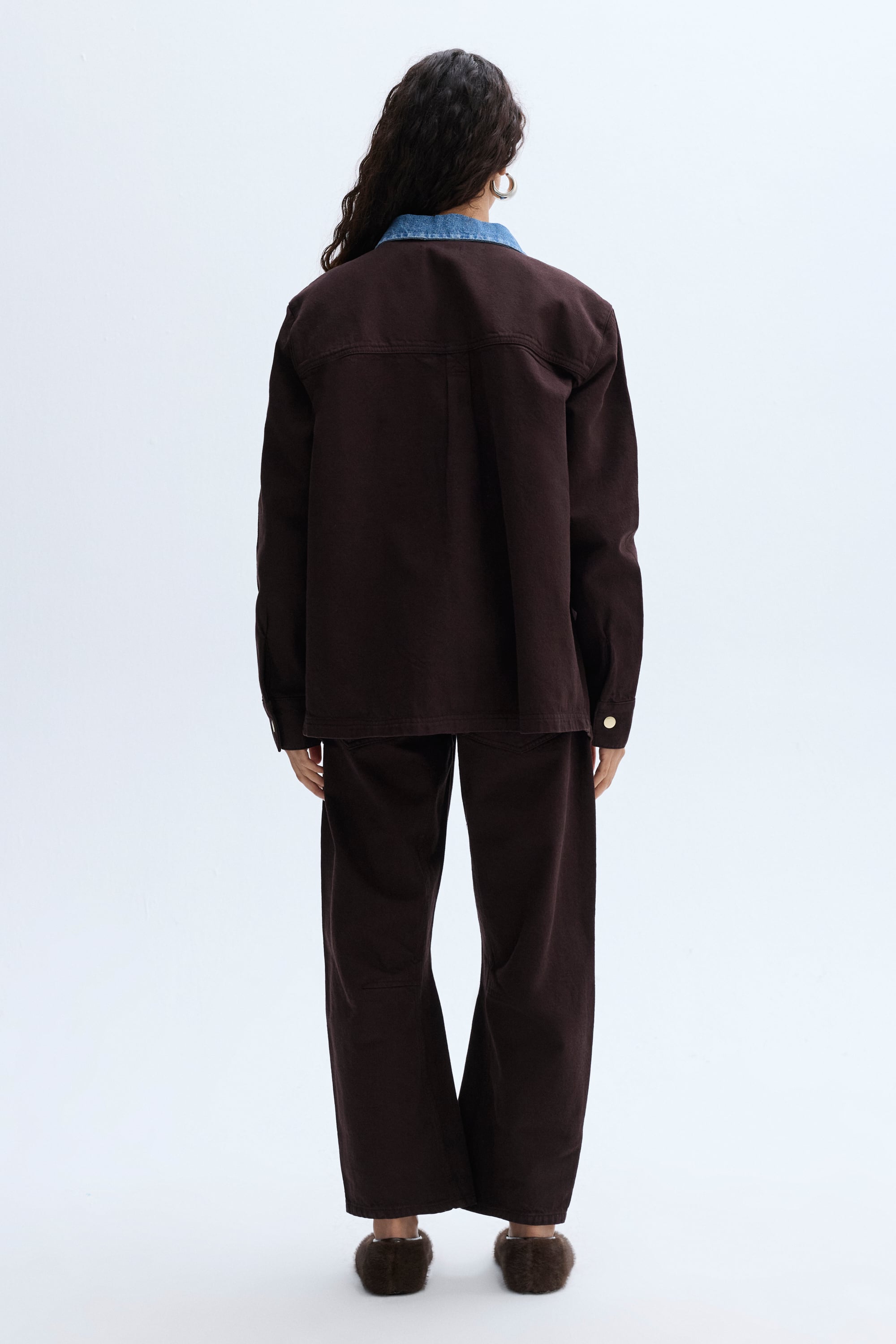 LOOSE FIT NAKIŞLI CASUAL CEKET