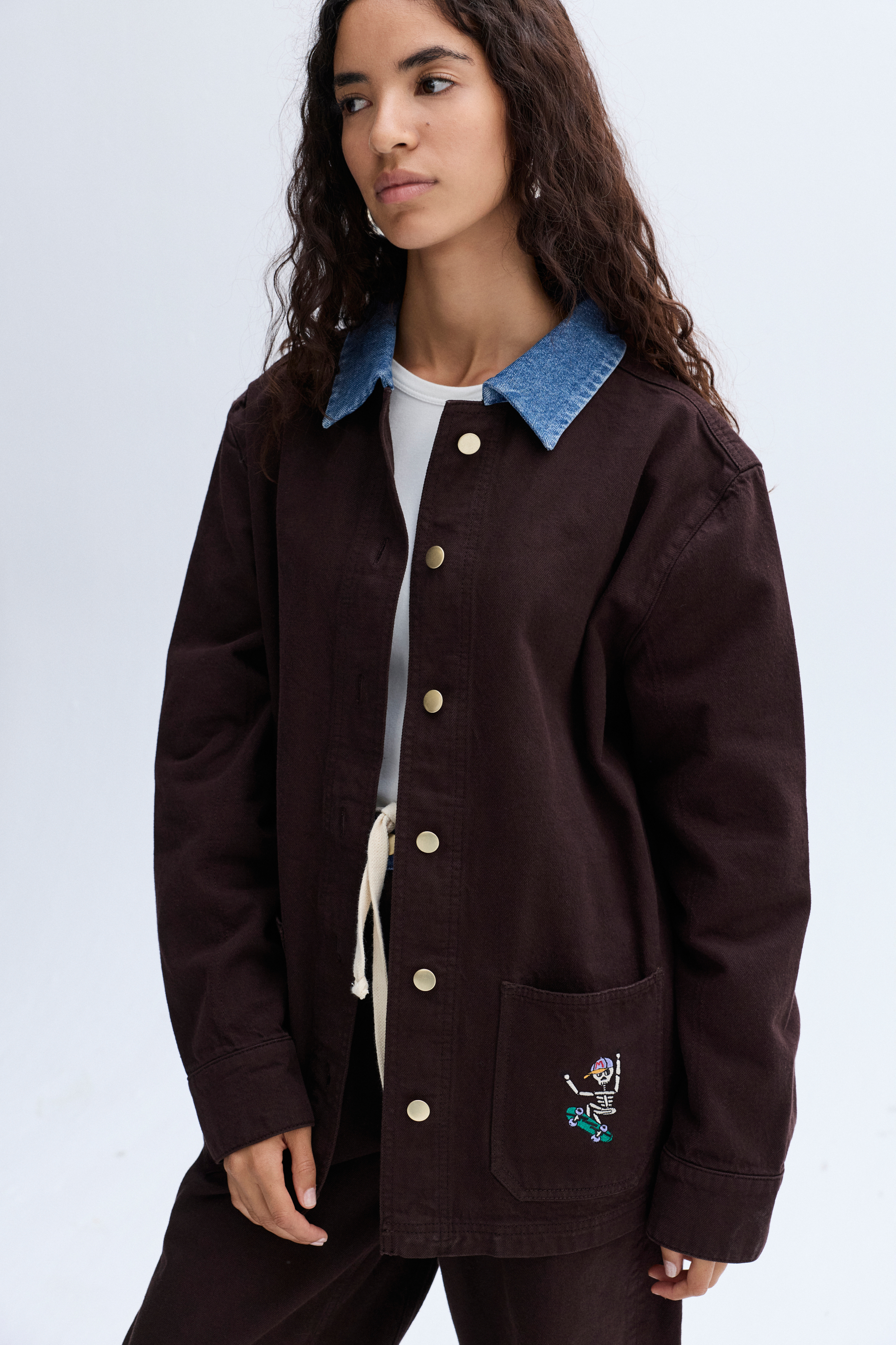 LOOSE FIT NAKIŞLI CASUAL CEKET