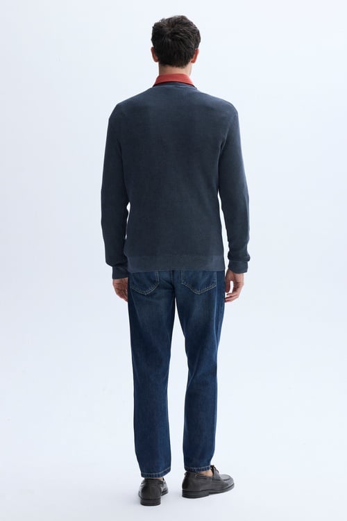 BİSİKLET YAKA KAZAK