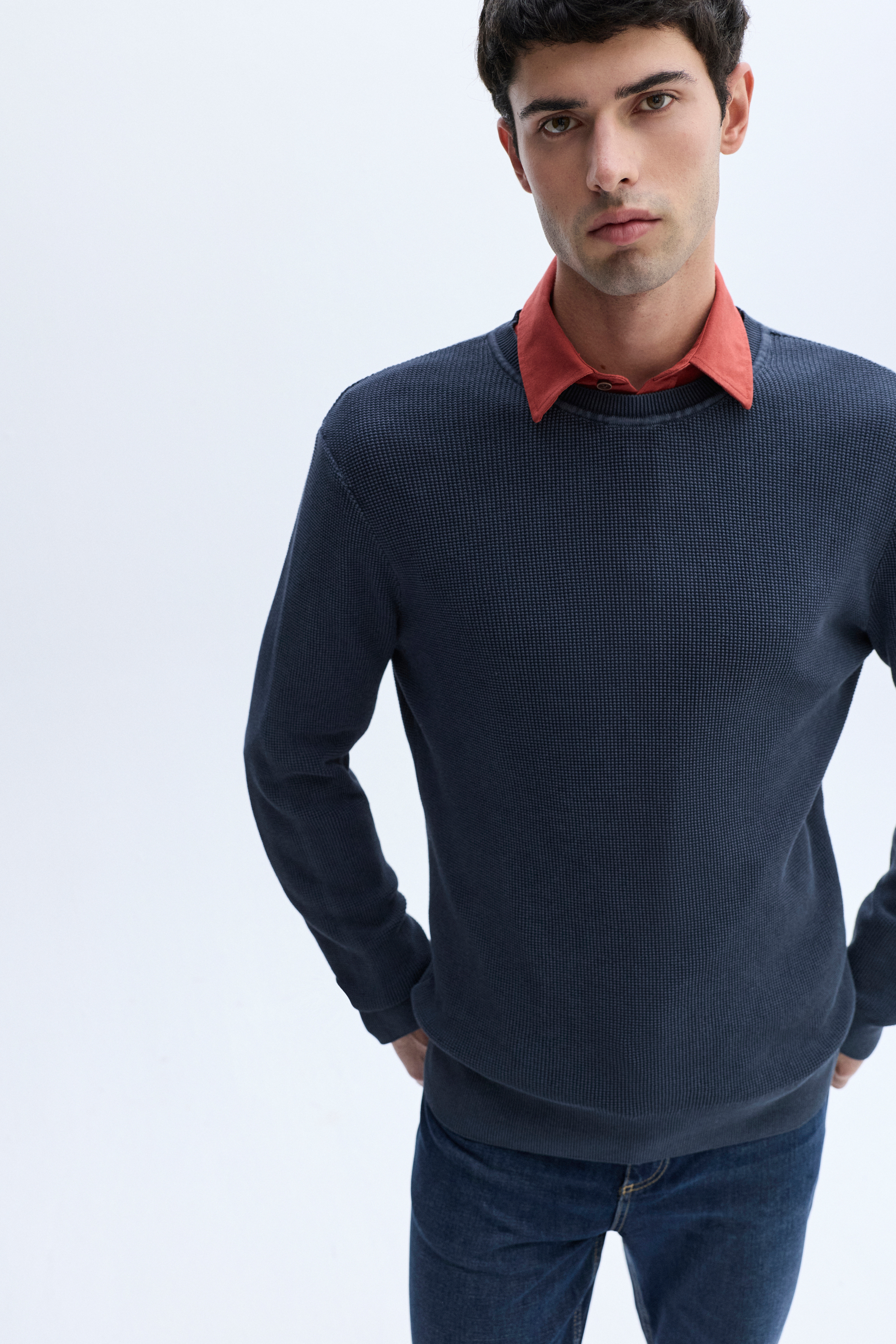 BİSİKLET YAKA KAZAK