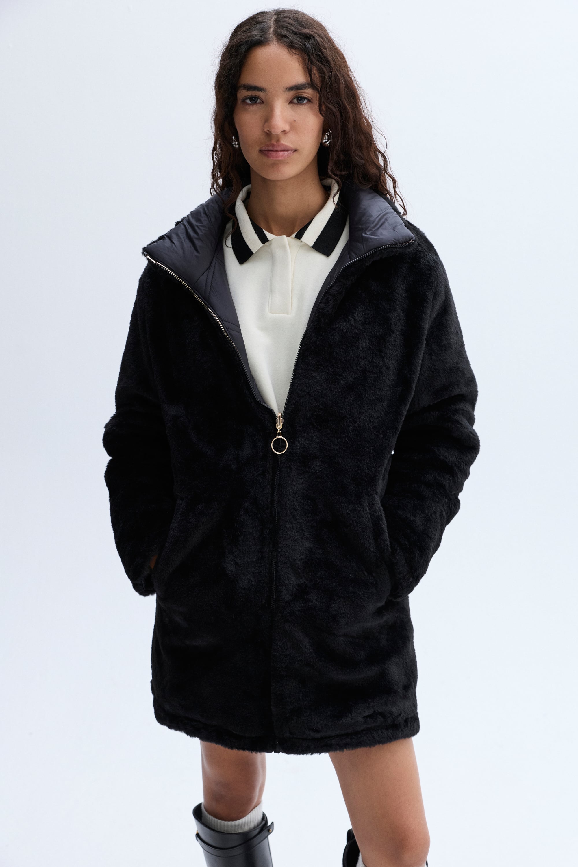 KAPİTONELİ ÇİFT TARAFLI PUFFER MONT