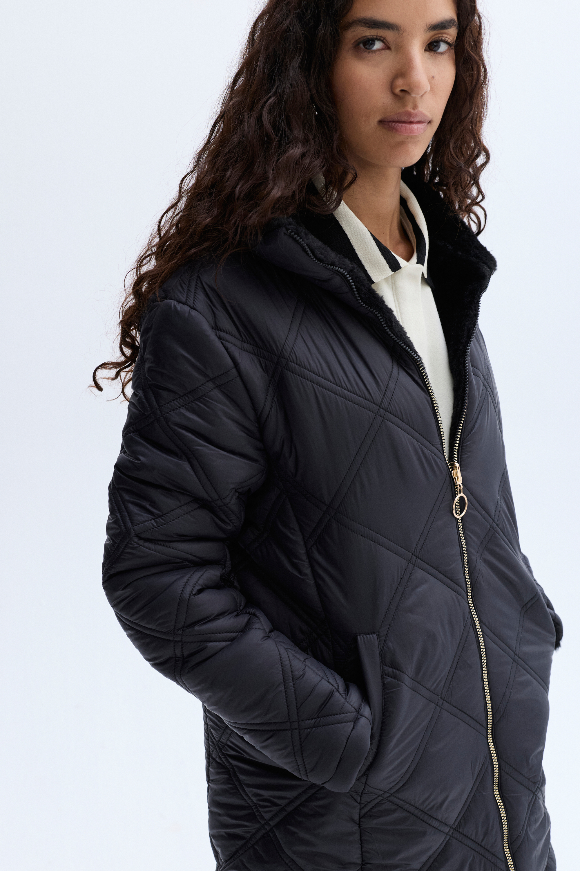 KAPİTONELİ ÇİFT TARAFLI PUFFER MONT