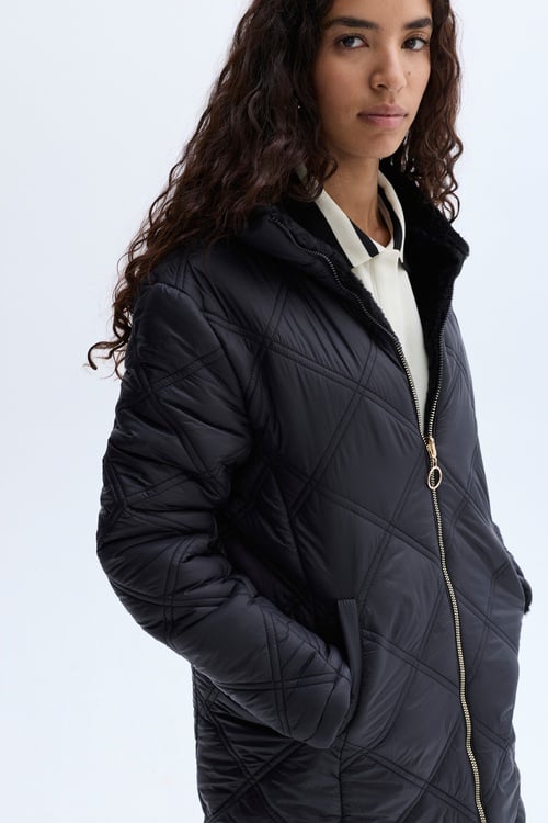 KAPİTONELİ ÇİFT TARAFLI PUFFER MONT