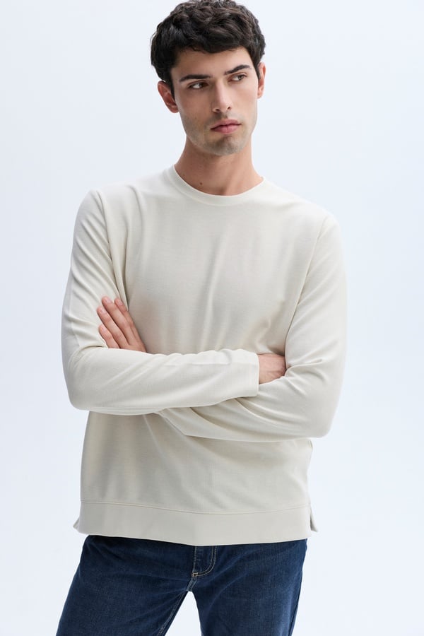 BİSİKLET YAKA SWEATSHIRT