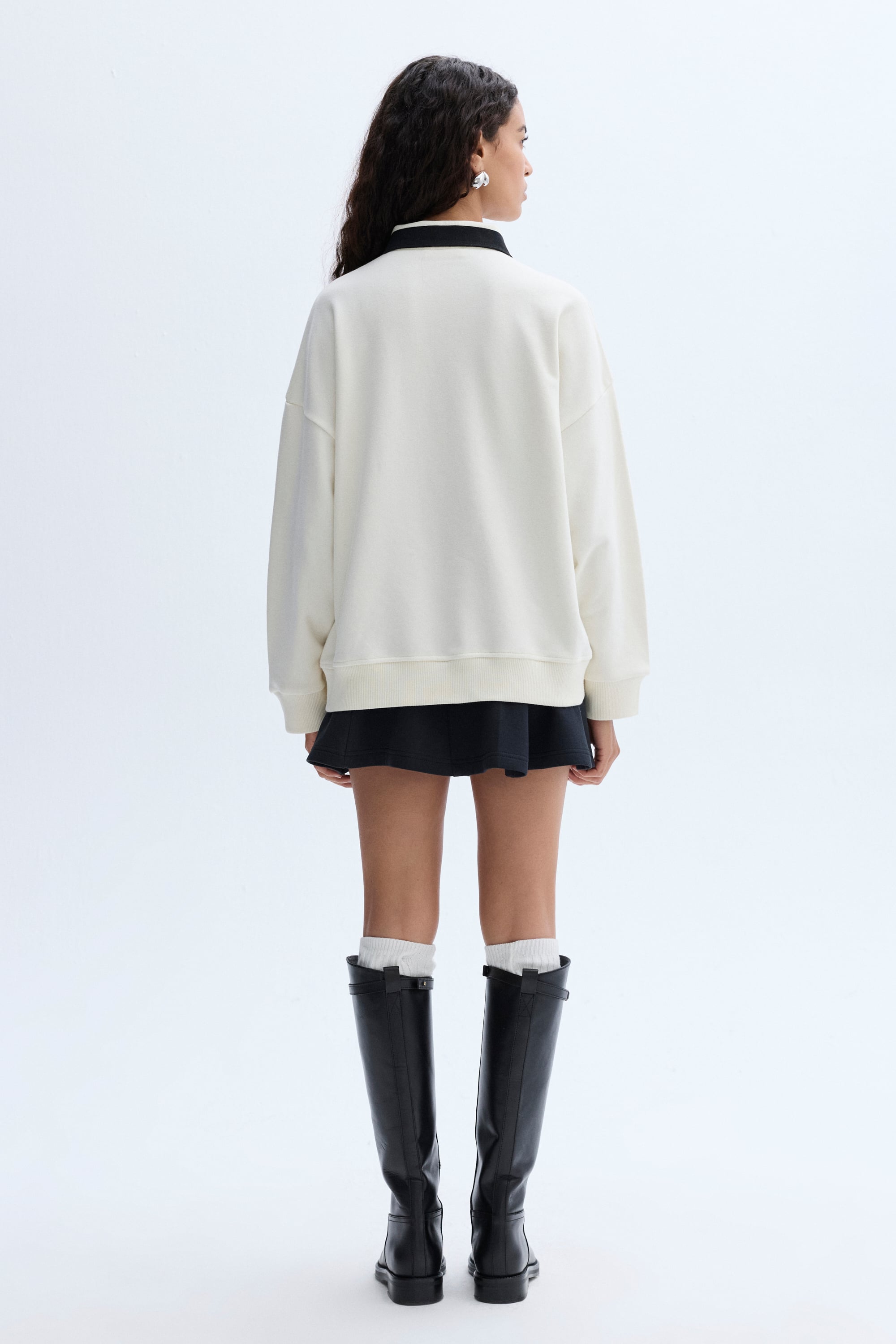 POLO YAKA SWEATSHIRT