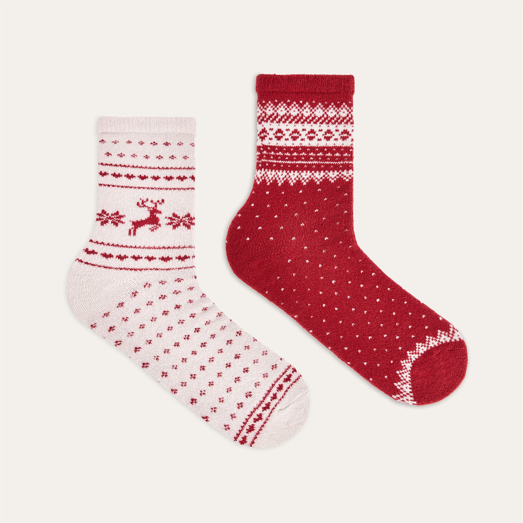 DESENLİ İKİLİ SOKET ÇORAP