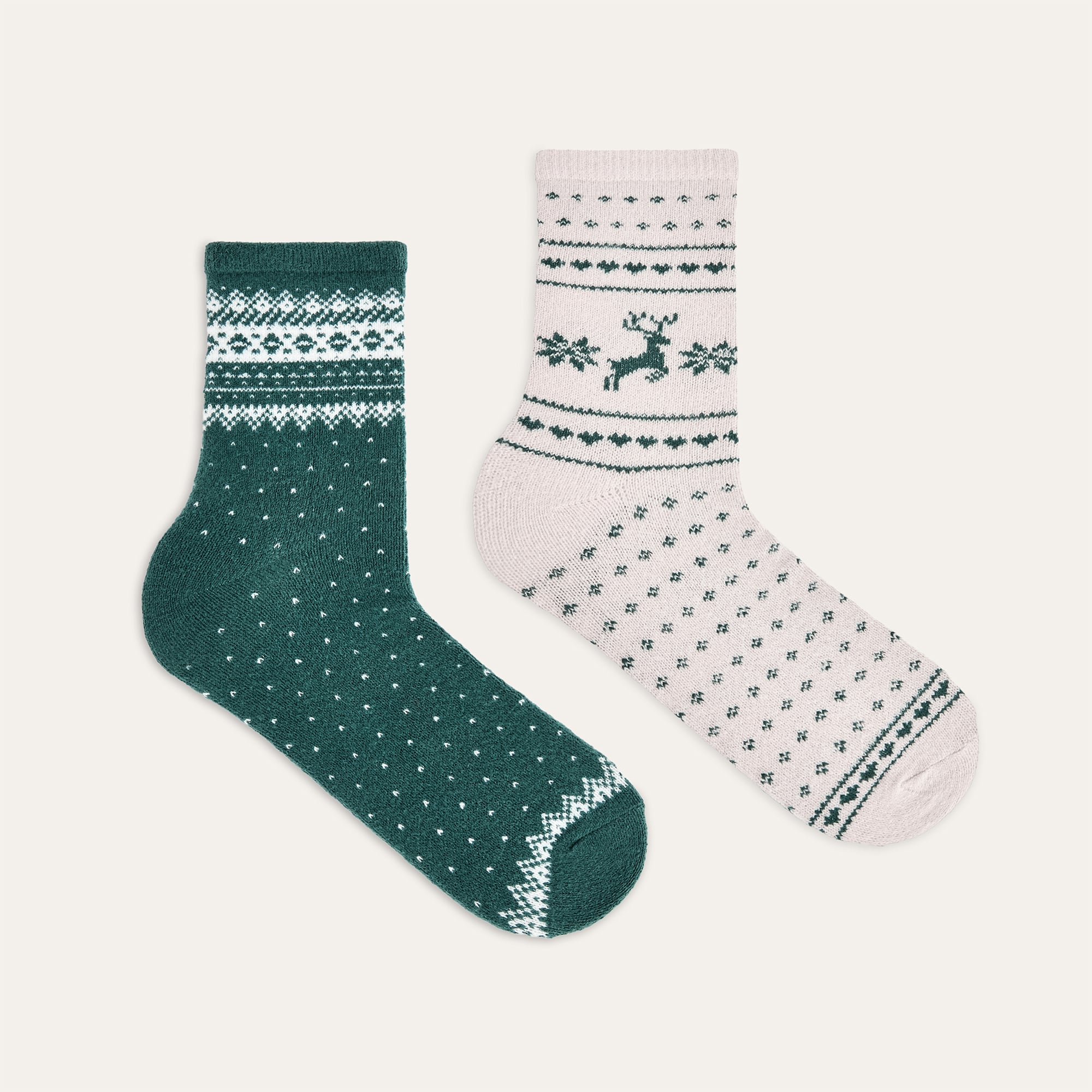 DESENLİ İKİLİ SOKET ÇORAP