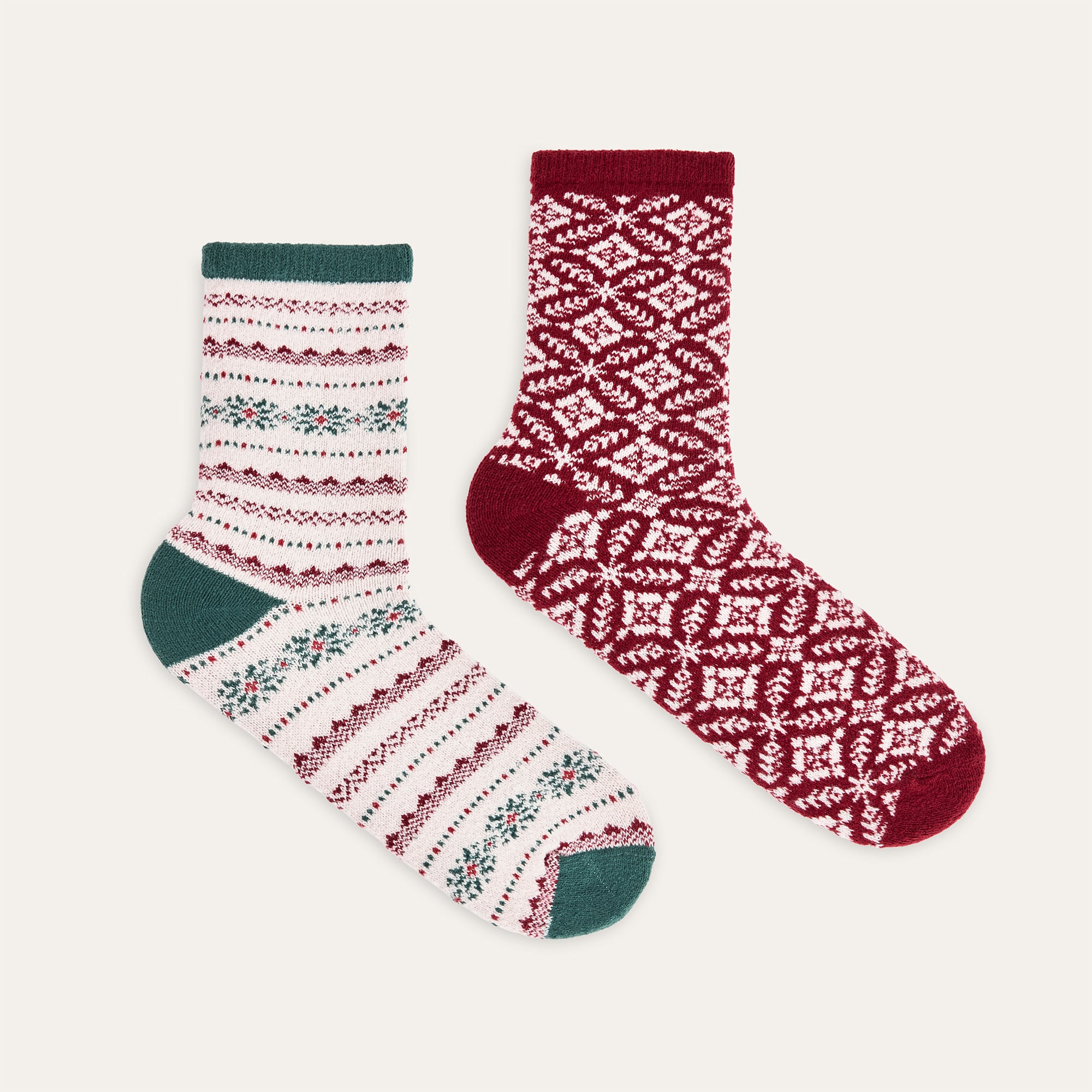 DESENLİ İKİLİ SOKET ÇORAP