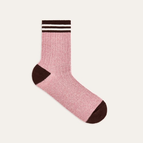 ÇİZGİ DETAYLI SOKET ÇORAP