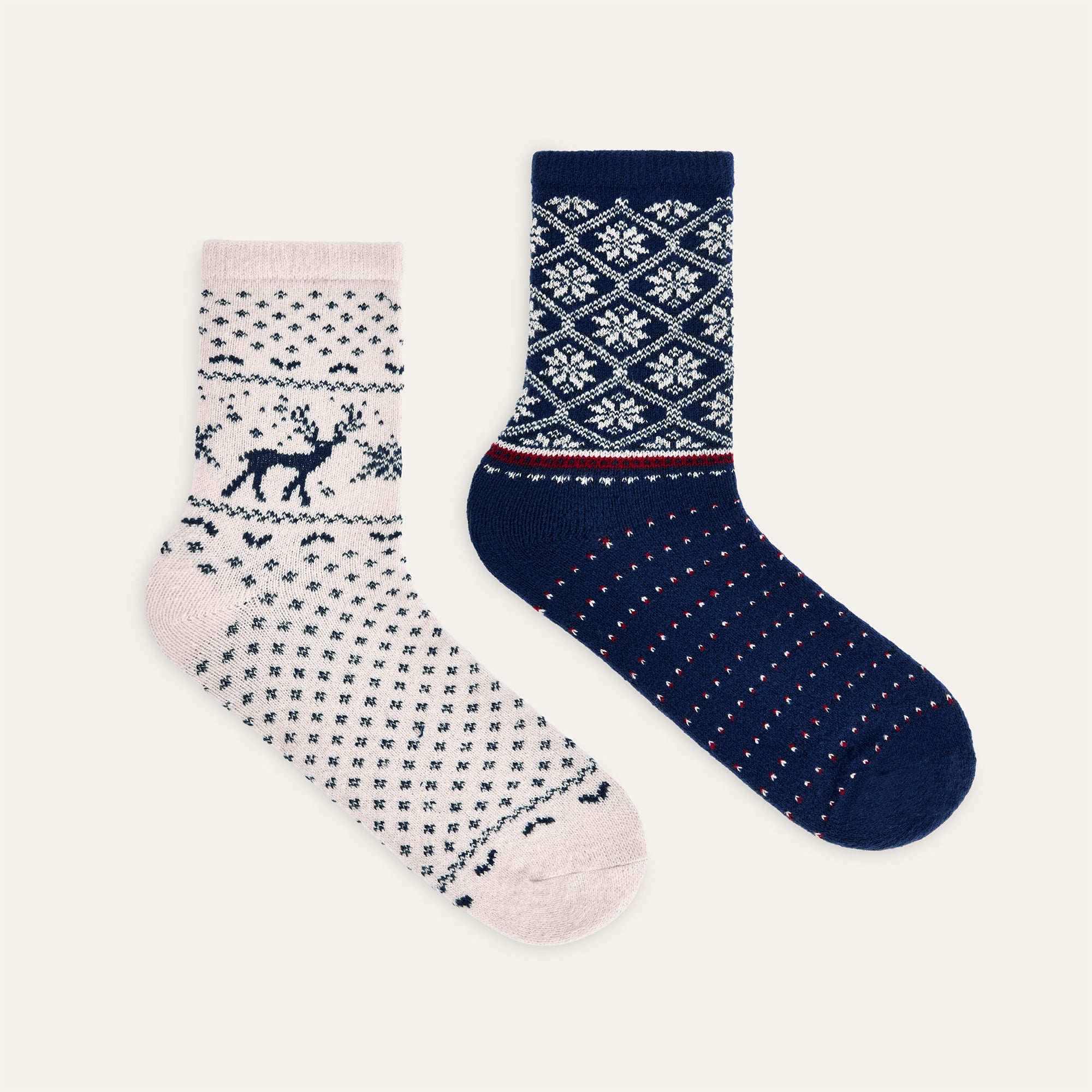 DESENLİ İKİLİ SOKET ÇORAP