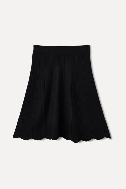  NERVÜR DİKİŞ DETAYLI MİNİ ETEK