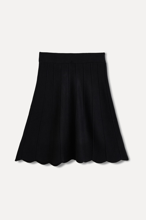  NERVÜR DİKİŞ DETAYLI MİNİ ETEK