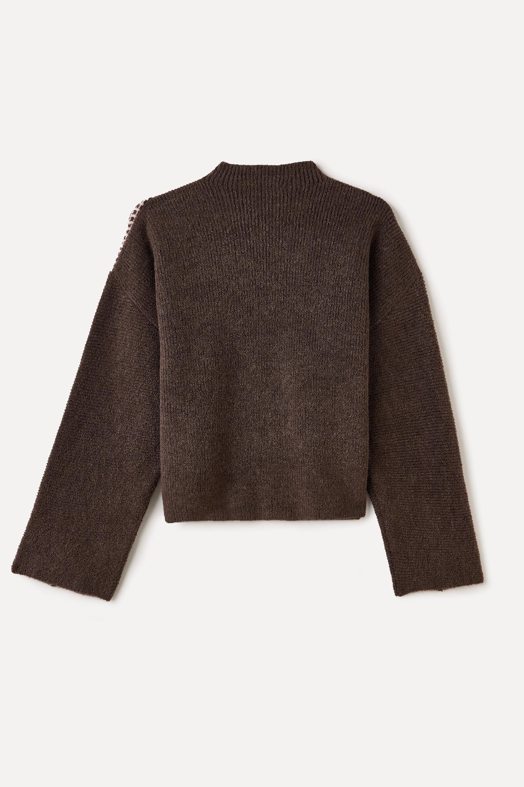 DİKİŞ DETAYLI OVERSIZE DİK YAKA KAZAK