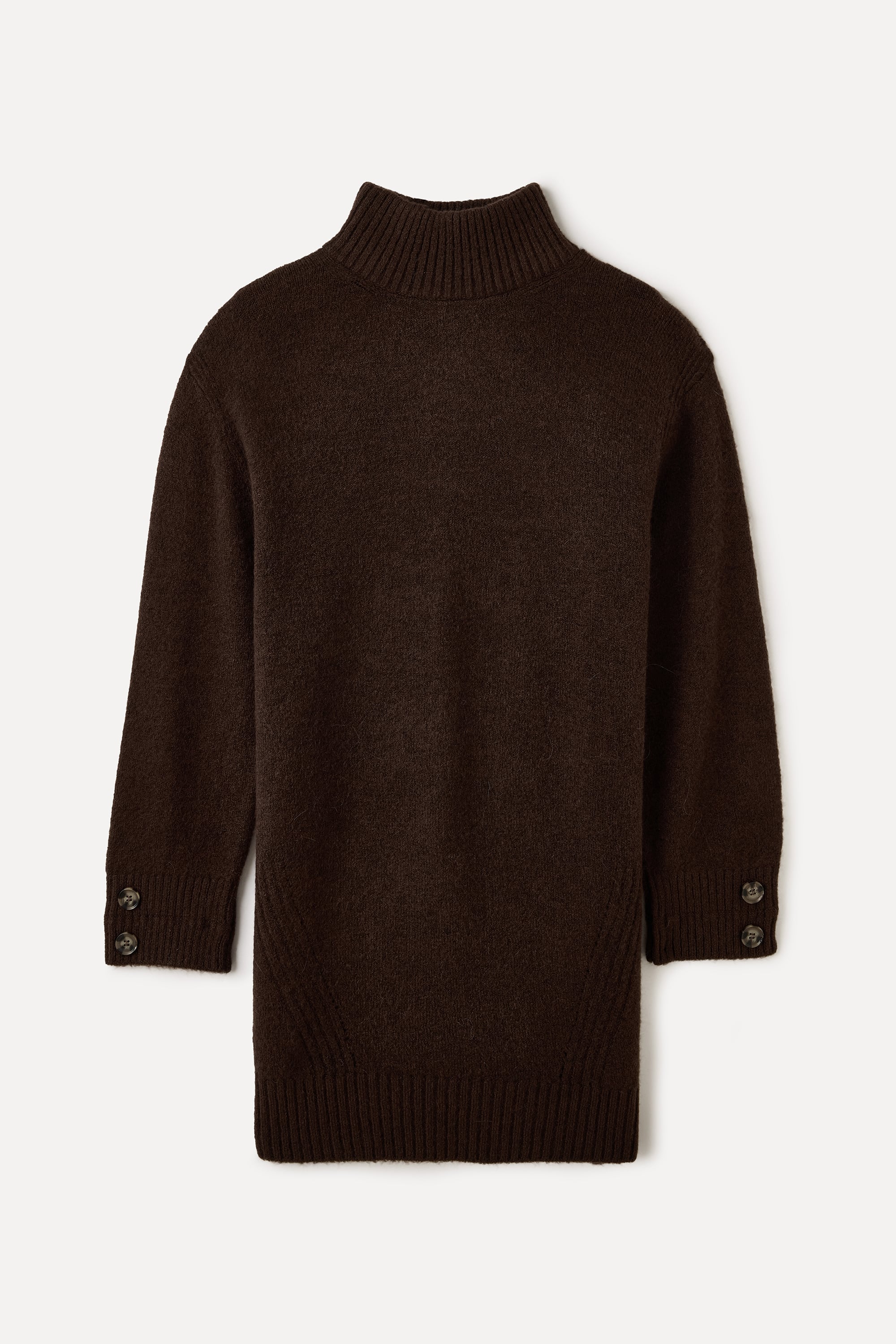 DİK YAKA MİNİ KAZAK ELBİSE