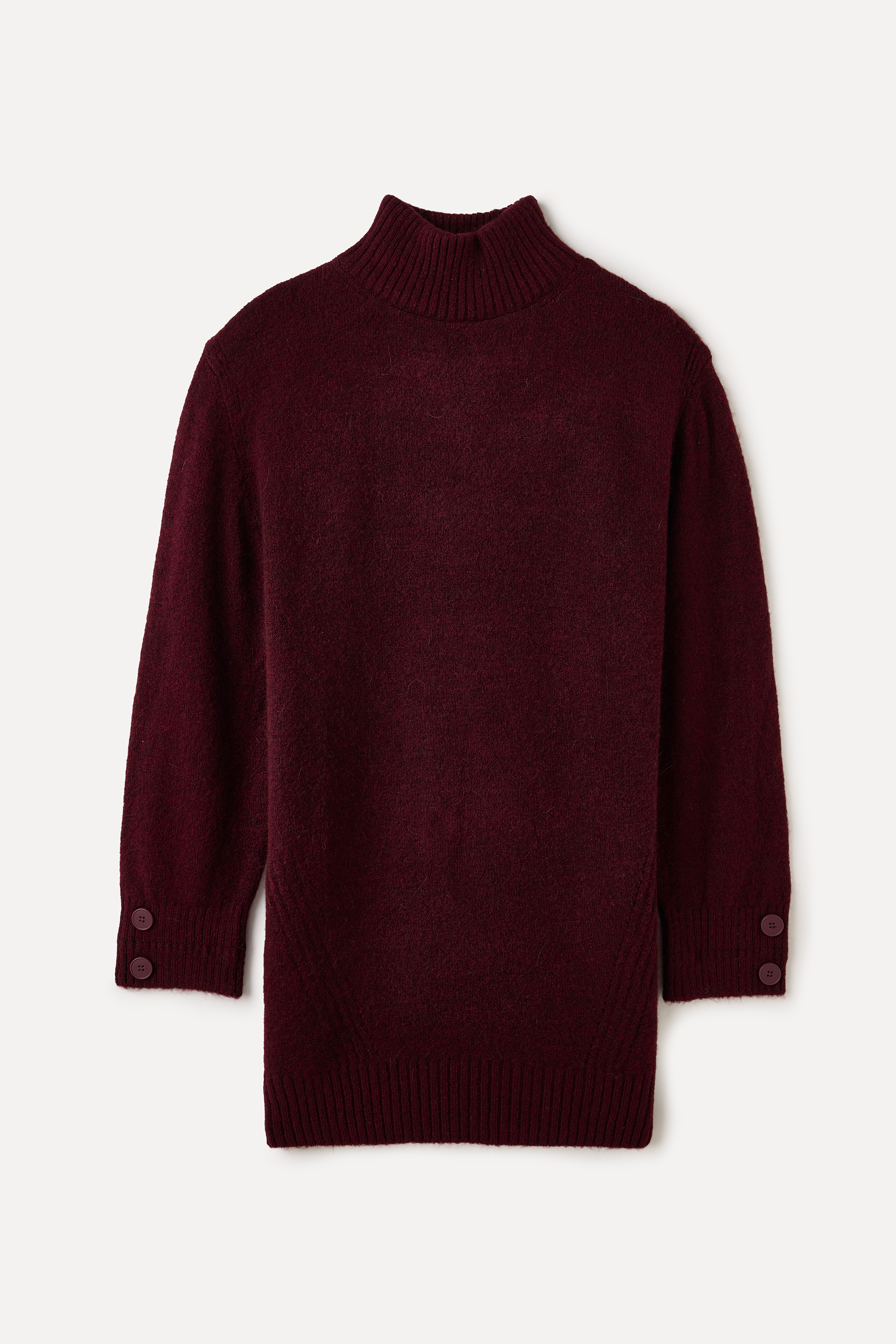 DİK YAKA MİNİ KAZAK ELBİSE