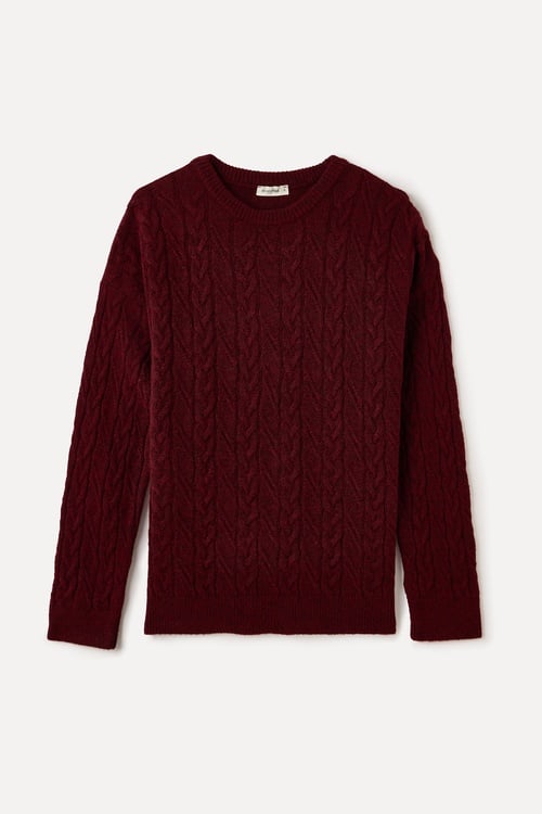 SAÇ ÖRGÜLÜ BİSİKLET YAKA KAZAK