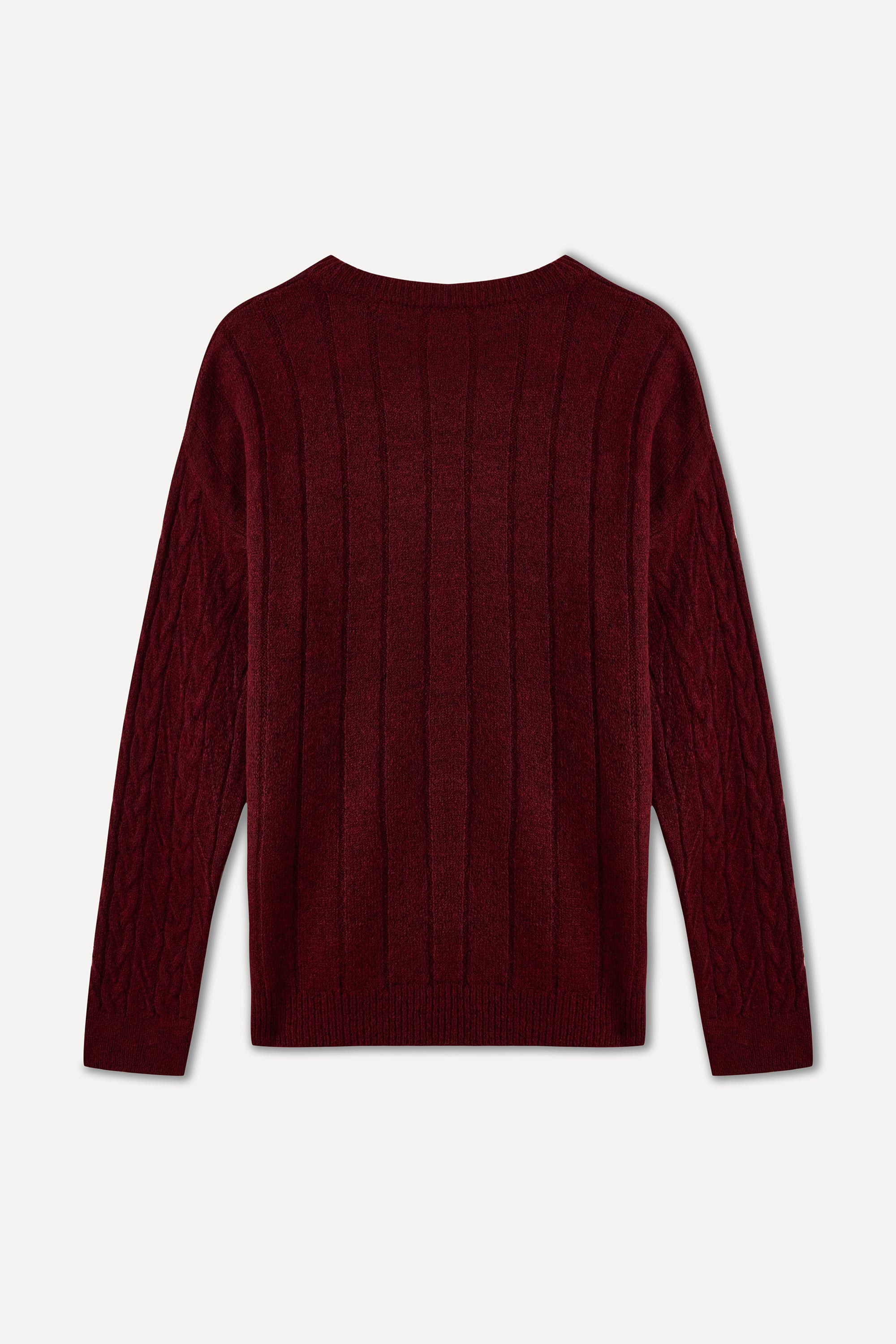 SAÇ ÖRGÜLÜ BİSİKLET YAKA KAZAK