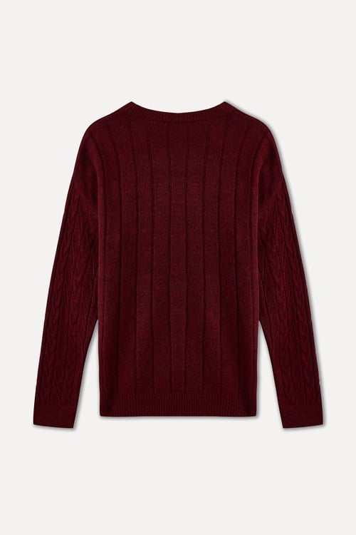  SAÇ ÖRGÜLÜ BİSİKLET YAKA KAZAK