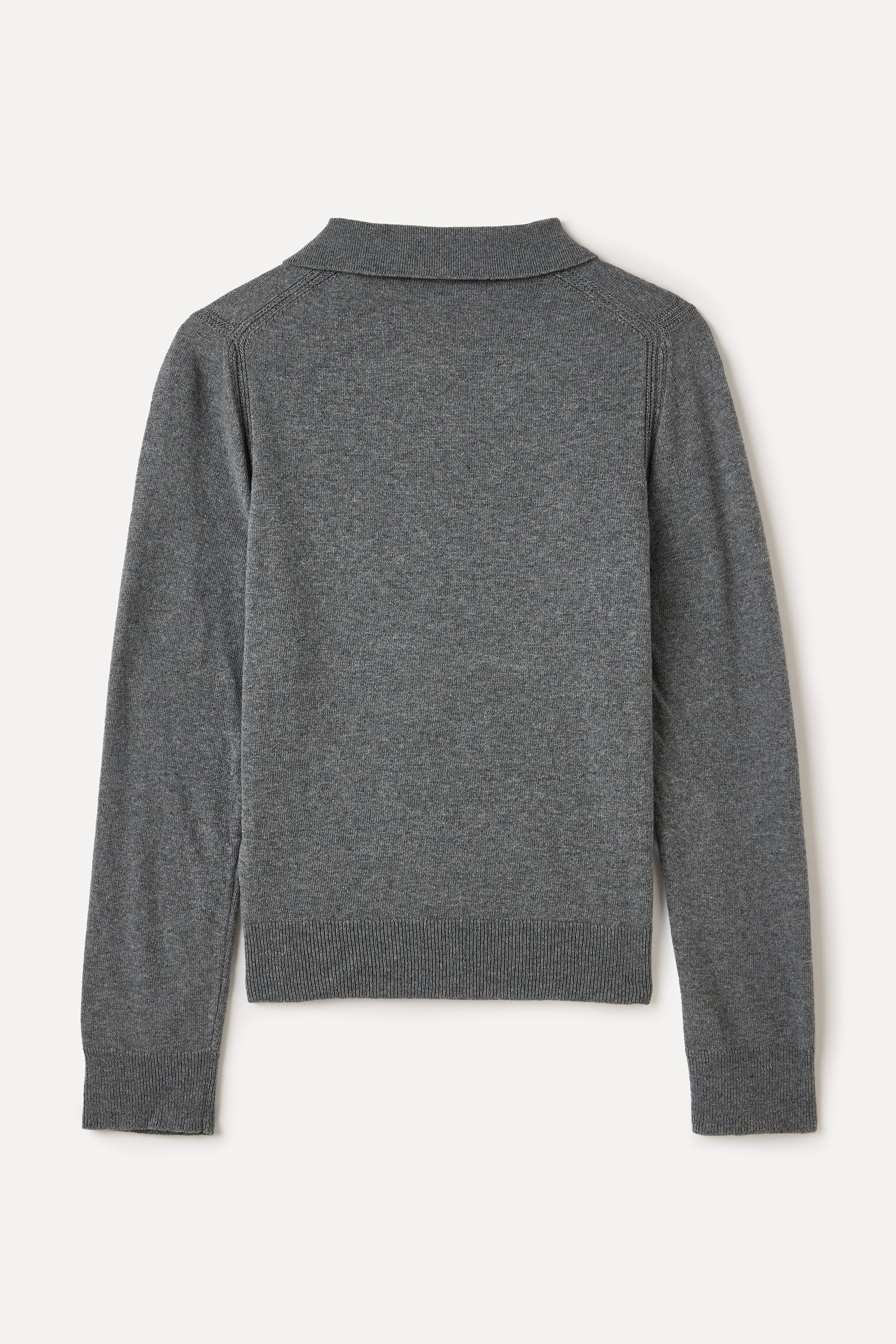 POLO YAKA CEPLİ YÜN KARIŞIMLI KAZAK