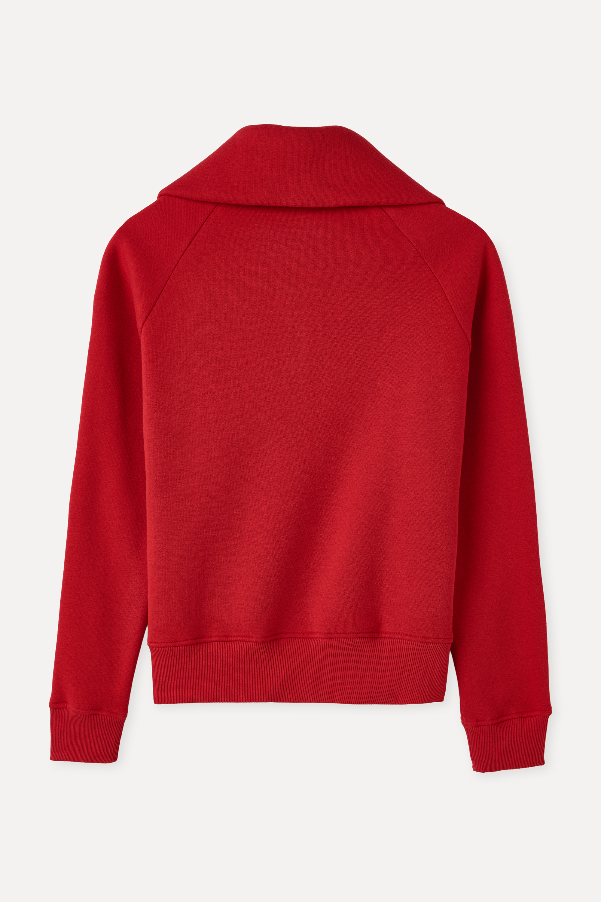 FERMUARLI DİK YAKA SWEATSHIRT