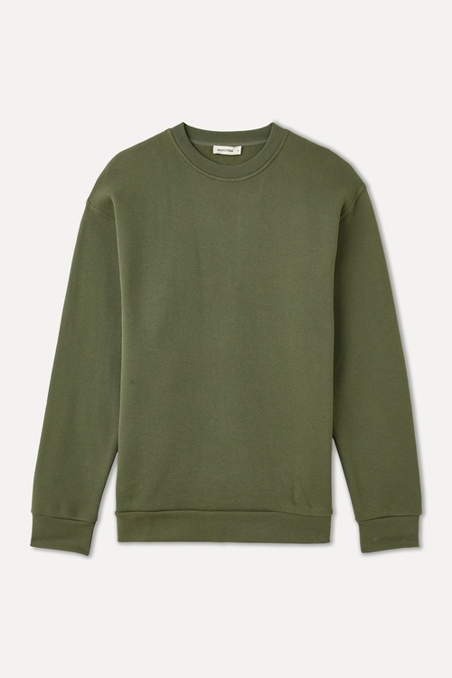  OVERSIZE BİSİKLET YAKA SWEATSHIRT